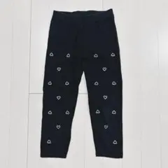 ギャップキッズ　GAP KIDS レギンス　ビジュー　ハート　140 黒