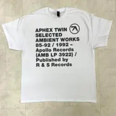 Aphex Twin エイフェックスツイン 『XLサイズ』 Tシャツ ホワイト
