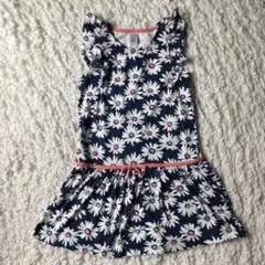 GYMBOREEデイジー柄カットソーワンピース122-129.5㎝