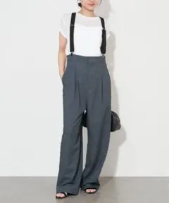 SLOBE IENA サスペンダーパンツ