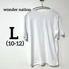 wonder nation ホワイト Tシャツ キッズ（10-12）Lサイズ
