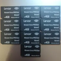 Lexar Memory Stick PRO Duo Mark2 4GB 10個