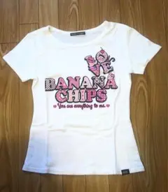 【美品!!】バナナチップス スイーツロゴTシャツ 160cm ちびギャル