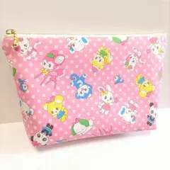 レトロ アニマル ハンドメイド ポーチ ファスナーポーチ 長尾マロン 昭和