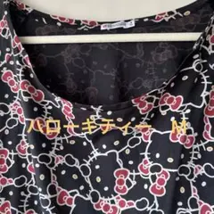 ハローキティ 半袖Tシャツ 黒