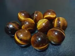 タイガーアイ　ブレスレット用 約20㎜ 10玉セット