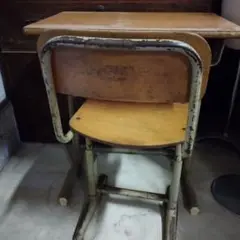 小学校 机 椅子 アンティーク ヴィンテージ