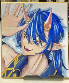 イラスト オリジナル アナログイラスト 色紙 手描きイラスト