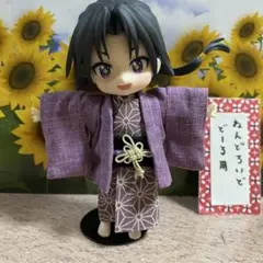 3122 ねんどろいどどーる用　和装三点セット　麻の葉柄　薄紫
