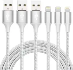Naoeleii Lightningケーブル 3本セット ナイロン編み