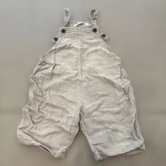 ベージュ オーバーオール 80-90cm