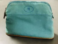 正規品 エルメス ターコイズブルー ボリードポーチ