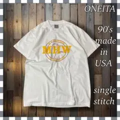 90's USA製 ONEITAヴィンテージ シングルステッチ Tシャツ L