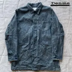 DENIME ドゥニーム濃紺ライナー付デニム カバーオール ジャケット　Mサイズ DENIME ドゥニーム濃紺ライナー付デニム カバーオール