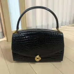 SPREAFICO スプレアフィコ　クロコダイル風レザー バケツ型バッグ 美品 SPREAFICO スプレアフィコ クロコダイル ハンドバッグ ワニ