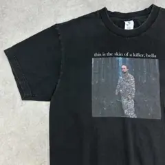 殺人鬼　森林　グラフィック　半袖Tシャツ　古着　ブラック　L