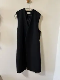 極美品✨バーニーズニューヨーク　ロングジレ　ベルト付き　トレンチカラー　グレー 極美品✨バーニーズニューヨーク ロングジレ ベルト付き