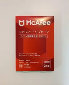 McAfee PCソフト リブセーフ 3年版 MLS33JNRURDAM
