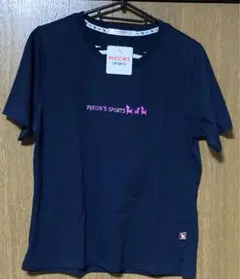 パーソンズ Tシャツ ネイビー ピンク