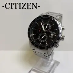 [極美品]CITIZEN シチズン クォーツ クロノグラフ WR 100 新電池