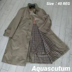 ☆Aquascutum☆ステンカラー ライナー付き ロングコート Rover
