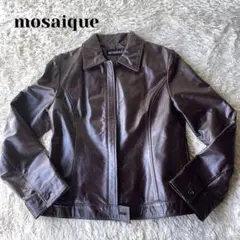 【美品】mosaique レザージャケット 極上ホースレザー 上品 上質