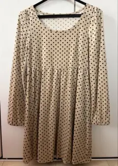 Anne Basket ドット柄 ワンピース M