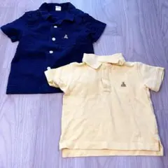 【週末限定値下げ】GAP シャツ ポロシャツ　ネイビー イエロー　サイズ95cm