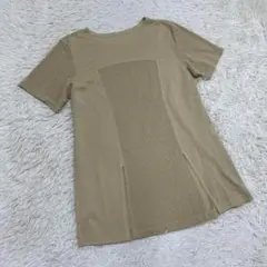 clmitenトップス半袖 カットソー 日本製ベージュ F夏ポリエステル100%