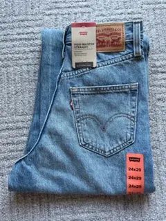 【新品】Levi's ハイウエスト ストレートデニム W24 L29