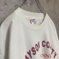 90's USA製 ヘインズ 古着 プリント Tシャツ 半袖 白色 XLサイズ
