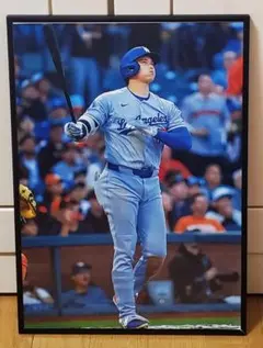 祝ドジャース大谷翔平 2024年MVP獲得！A3サイズポスターフレーム付き