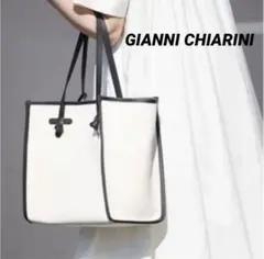 GIANNI CHIARINI(ジャンニ キアリーニ) ホワイトトートバッグ