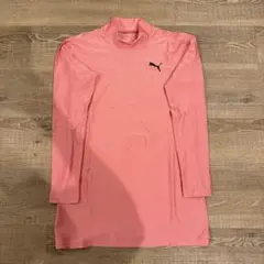 Puma ピンク 長袖タートルネックシャツ