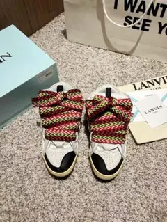 新品 LANVIN ランバン カーブスニーカー ホワイト