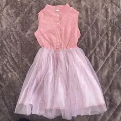 未使用【110】ノースリーブワンピース♡ピンク