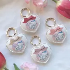 マタニティマーク　マタニティロゼット　マタニティキーホルダー　ハート　シンプル