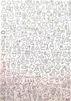 ken1作絵画 一点物A4サイズ「エベレスト」