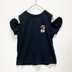 ジーユー×ディズニーコラボ◆オフショルダープリントカットソー/ミッキー ミニー