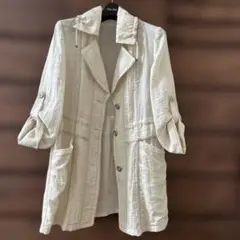 シャミー Chamois アイボリーシアージャケット