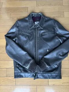 VOLCOM Sサイズ　フェイクレザー　ブルゾン