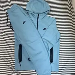 Nike ライトブルー テックフリース　上下セット　上L 下M