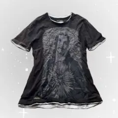 00s archive tシャツ 平成初期 グランジ レイヤード 刺繍