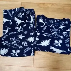 恐竜柄パジャマ 130cm ネイビー