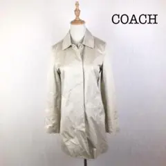 COACH スプリングトレンチコート コットン 総裏ロゴ フォーマル 就活