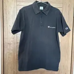 Champion ブラック ポロシャツ Lサイズ