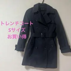 GALLORIA ギャローリア　紺　トレンチコート　S お値下げ