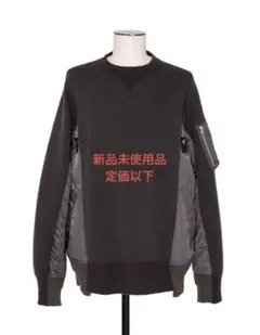 sacai Sponge Sweat × MA-1 Pullover