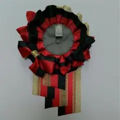 本日値下げ中　【赤・黒】　処分品　ロゼット　ハンドメイド