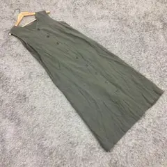 ✨グローハルワーク✨ノースリーブロングワンピース♡グリーン♡レディース(M)